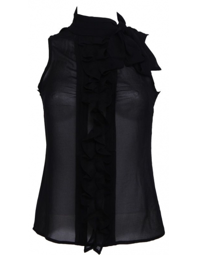 Mouwloze blouse - Dept - Blouses - Zwart