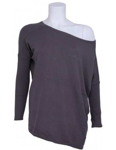 Grey loose - Amy Gee - Shirts en tops - Grijs - Amy Gee - Truien & Vesten - Grijs
