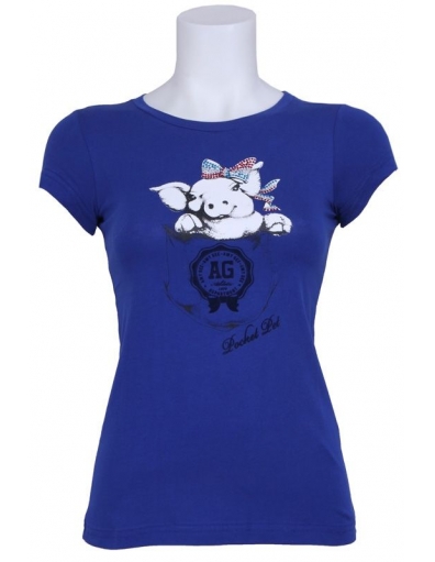 Shirt Pig - Amy Gee - Shirts en tops - Blauw