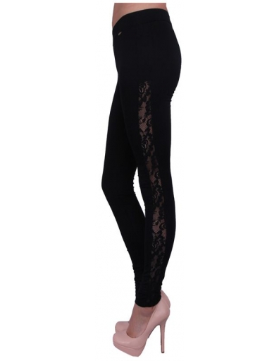 Legging kant - Amy Gee - Broeken - Zwart
