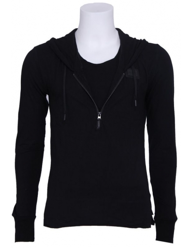Longsleeve rits AM - Antony Morato - Truien en vesten - Zwart