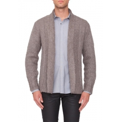 Knitted cardigan shawl color Antony Morato Truien en vesten Bruin