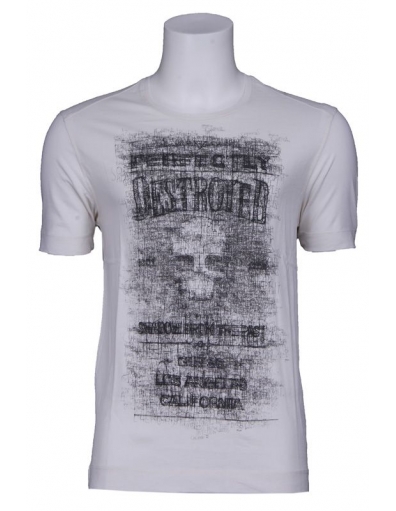SS RN PERFECTLY DESTROYED TEE - Guess - Shirts en tops - Wit