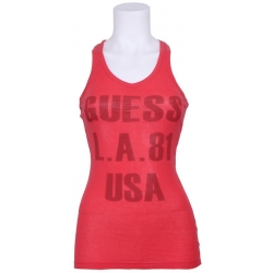 GUESS L.A.81 TANK Guess Shirts en tops Rood