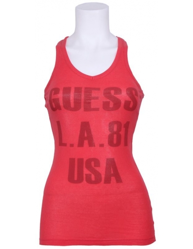 GUESS L.A.81 TANK - Guess - Shirts en tops - Rood
