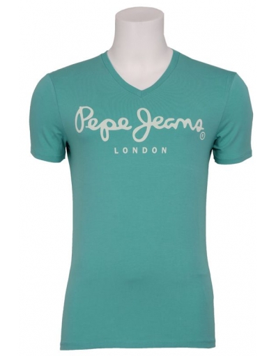 Original Stretch V sea green - Pepe Jeans - Shirts en tops - Groen
