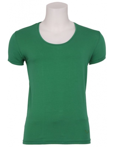 Stuart - Wide O-neck T-shirt green - Zumo - Basics - T-shirts - Groen