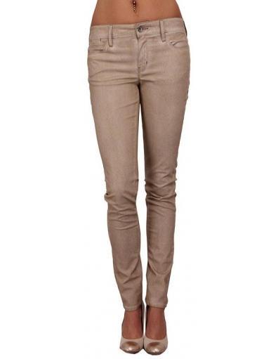 NICOLE SKINNY CROP - Guess - Broeken - Camel