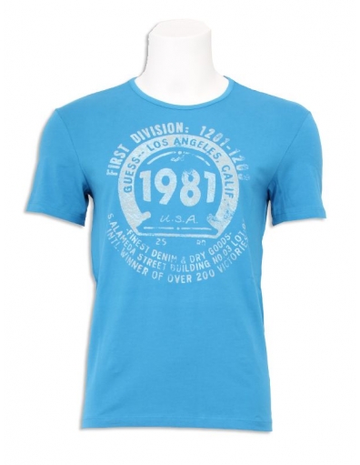 Guess - RN Tee - Olie blauw/Oil Blue