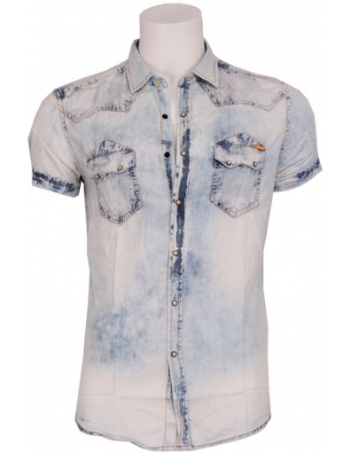 Denim farm overhemd - Antony Morato - Overhemden - Blauw