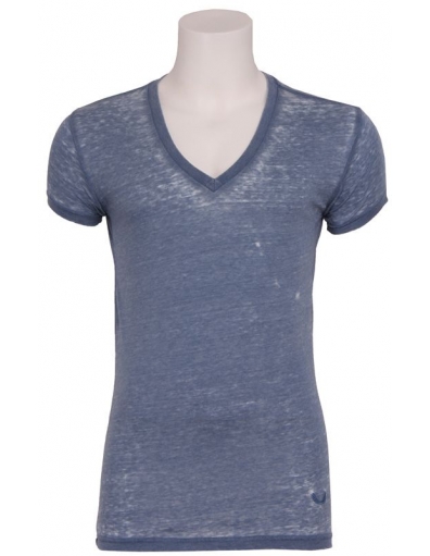 Jimmy V-neck I - Zumo - T-shirts - Blauw