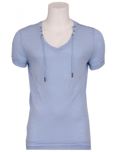 Denim farm v-neck - Antony Morato - T-shirts - Blauw
