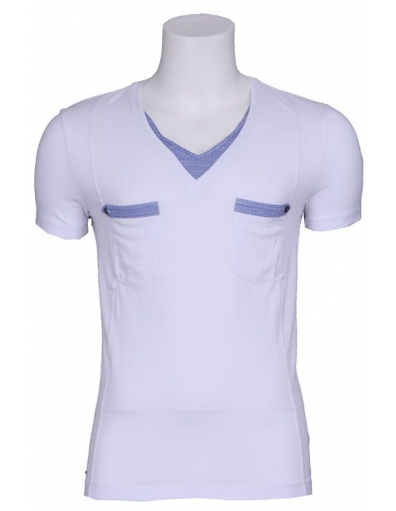 V hals white tn - Antony Morato - T-shirts - Wit