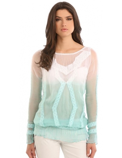 LS ELORA SHIRT - Guess - Blouses - Wit