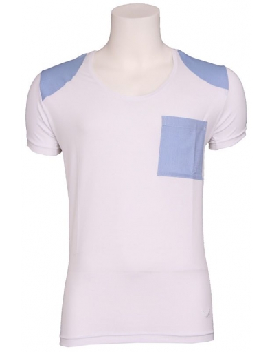 Ripon - T-shirt S/S shoulder patch wit - Zumo - T-shirts - Wit