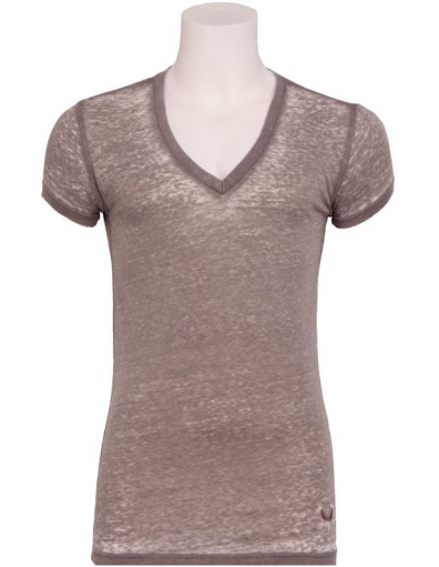 Jimmy tshirt v-neck - Zumo - T-shirts - Beige