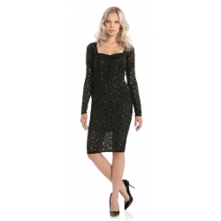 VEDETTE DRESS - Guess - Jurken - Zwart