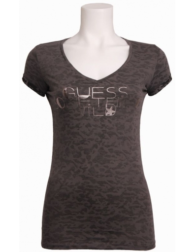 SS VN SOMETHING WILD TEE - Guess - T-shirts - Grijs