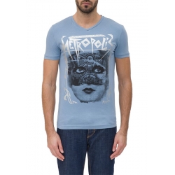 7024 METROPOLIS - Antony Morato - T-shirts - Blauw