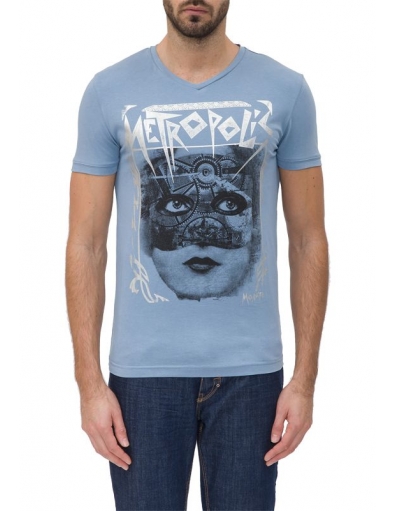 7024 METROPOLIS - Antony Morato - T-shirts - Blauw