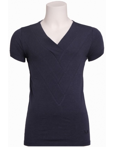 5003 Corsley - T-shirt s/s triple V - Zumo - T-shirts - Blauw