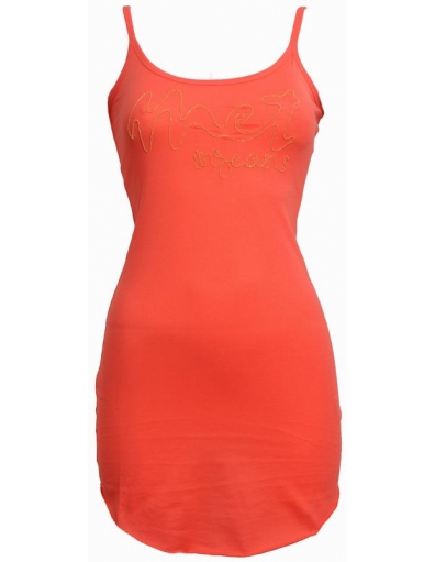 Newcagilong J545 R205 - Met Jeans - Jurken - Oranje