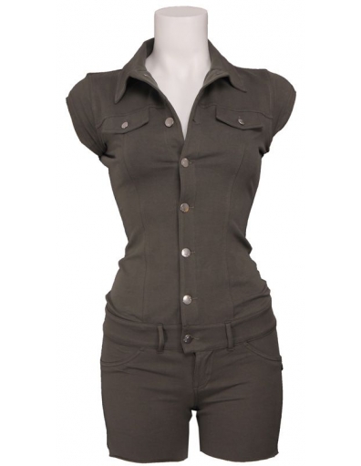 Bellina/J - Met Jeans - Groen - Met Jeans - Jumpsuits - Groen