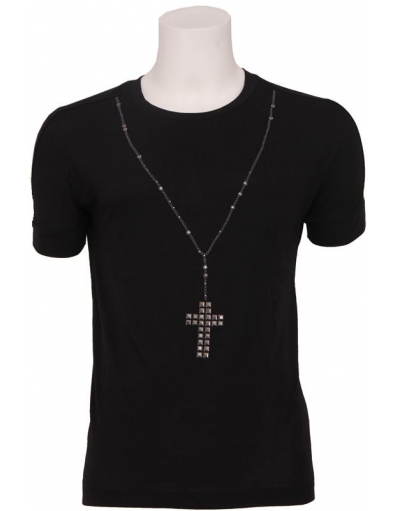 9000 NERO MINIMAL ROCK - Antony Morato - T-shirts - Zwart