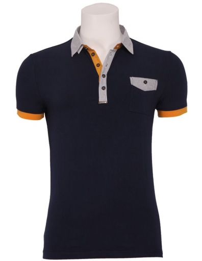 7009 Retro polo - Antony Morato - T-shirts - Blauw