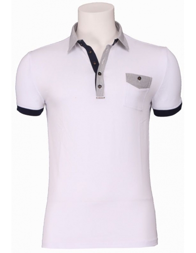 7000 Retro polo - Antony Morato - T-shirts - Wit