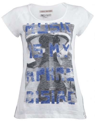 Dept t-shirt - Fine Slub - Wit / White