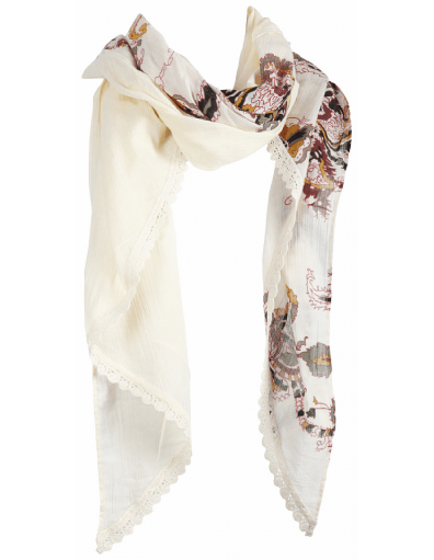 Dept Shawl - Boho Crinkle - Off White