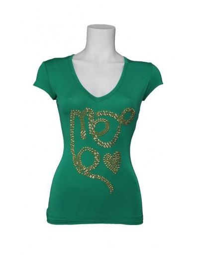 T-shirt MET in Jeans - Tavy - Groen / Green 
