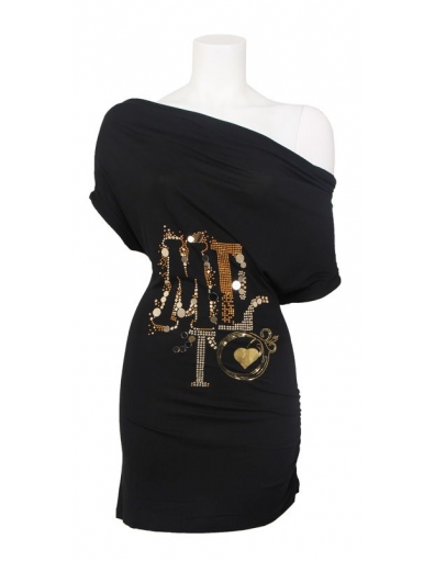 Shirt Met in Jeans - Kill - zwart / black