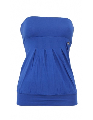 Met Jeans strapless top - Ersh - helder blauw