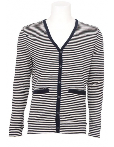 JC Rags vet - gestreept - powder white melange