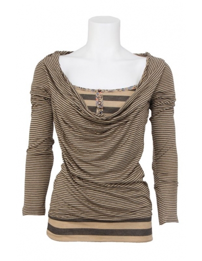 Dept top - knitted top - Sesam Melange