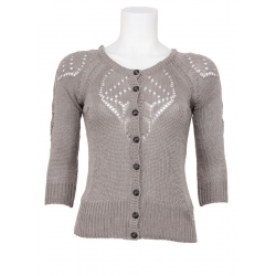 Dept vest Knitted cardigan stone