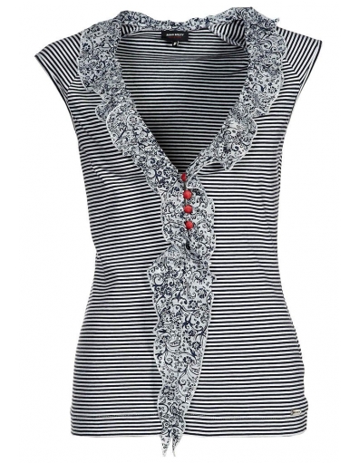 Miss Sixty top - Cherie - Zwart / Wit