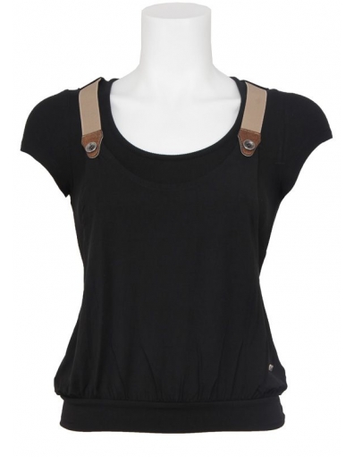T shirt Met Jeans - Asa - Black / Zwart