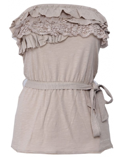 Dept strapless top - Zand / Sand