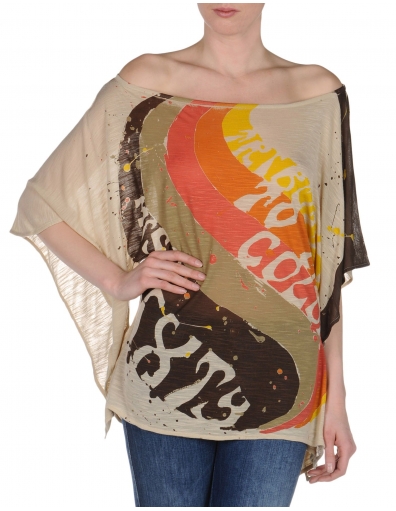 Miss Sixty poncho - Harriet shirt - beige 