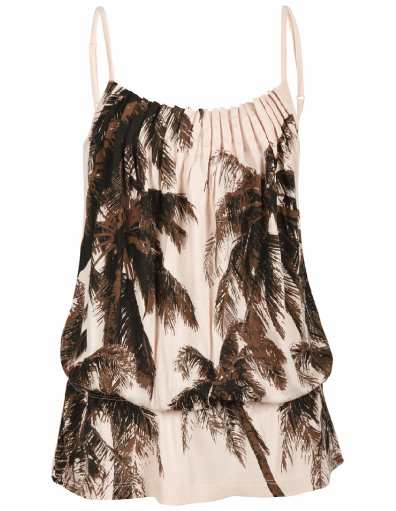 Dept top - Singlet Flowy Crepe Jersey - Pale Salmon