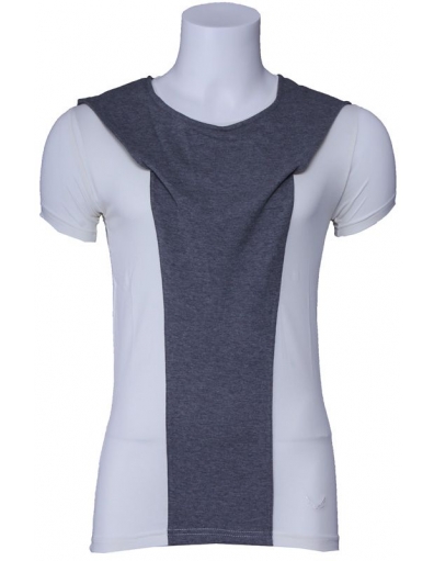 Zumo t-shirt - Adelmo - ecru / grijs