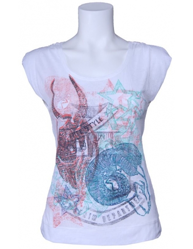 Dept t-shirt - Sun Kissed Love - White