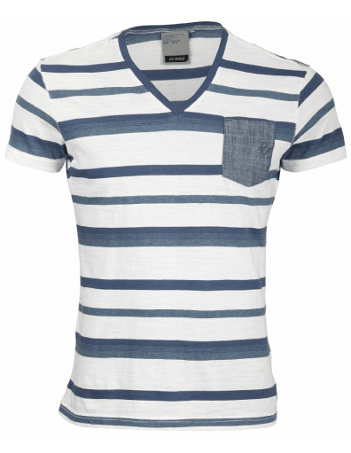 JC rags t-shirt- Seasonal collection - Blauw / Wit