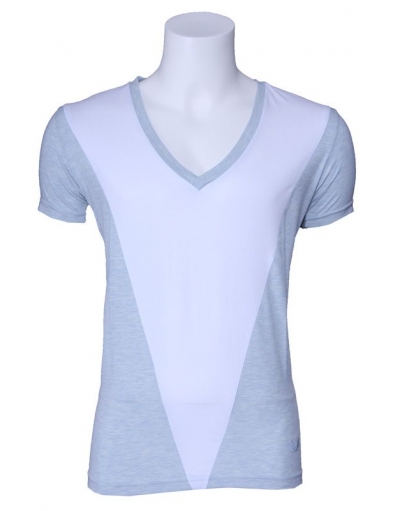 Zumo t-shirt - Beppe - Wit / lichtblauw
