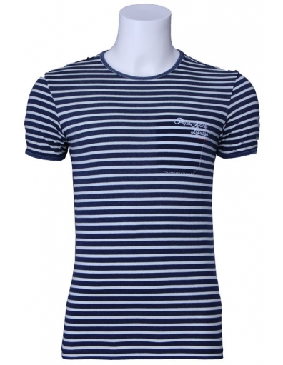 Pepe Jeans shirt - Graham gestreept - Blauw / Blue