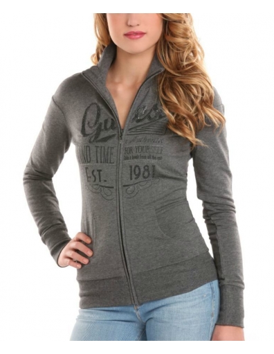 Guess - Peggy Zip Fleece - Grijs/Grey
