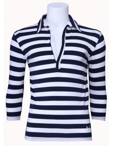 Zumo shirt - Berto - Navy / Off white